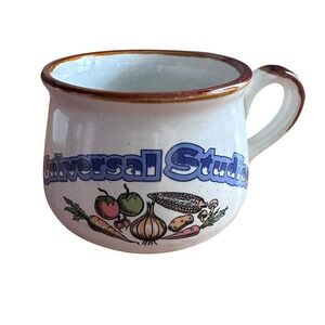 Universal Studios Soup Mug Cream Excellent Vintage Garden Vegetable